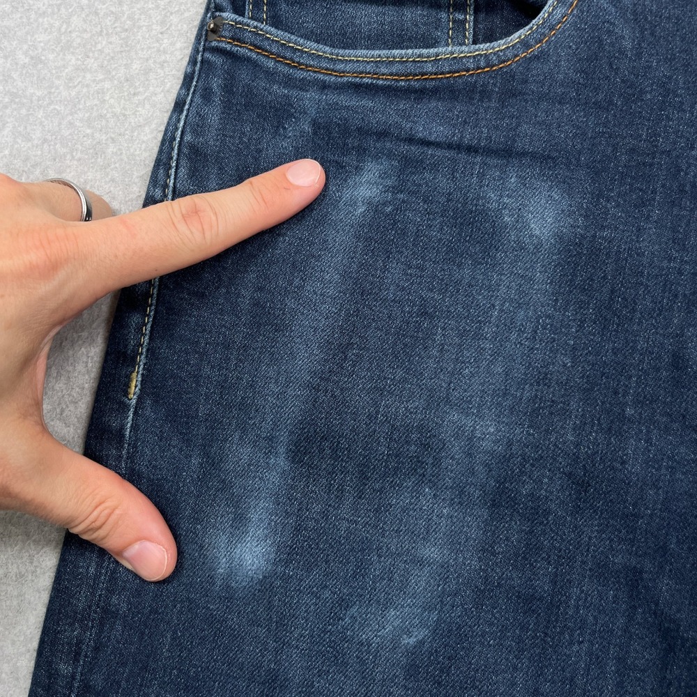 Bluffworks Departure 2.0 Jeans Mens 31x32 (31x30) Blue Slim Fit Workwear Denim - Picture 7 of 16